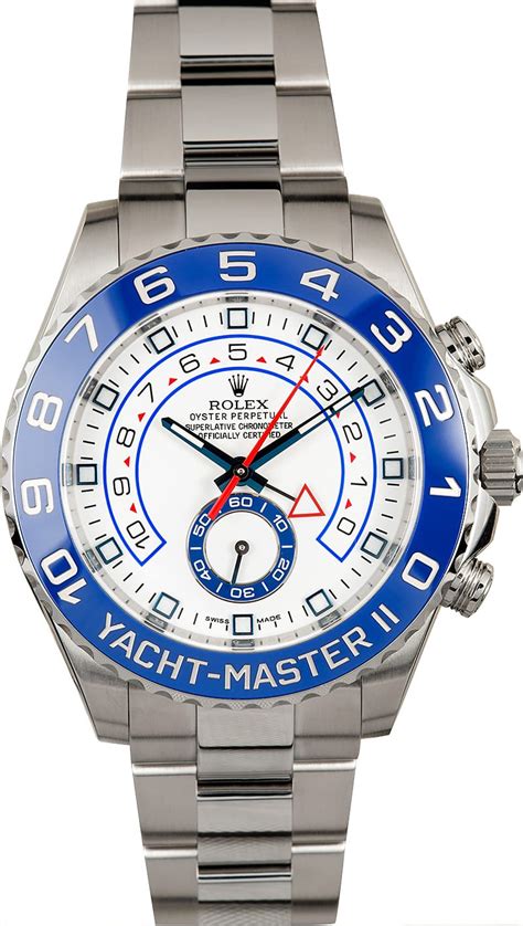 rolex stainless steel yacht master ii|Rolex Yacht-Master 2 size.